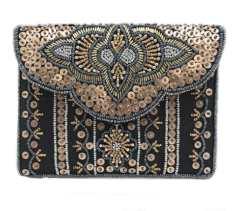 Midnight Dream Beaded Clutch Handbags LMC-103