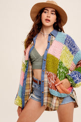 Within Colors Heavy Bold Sweater Cardigan