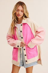 Soft Touch Terry-like Shacket Knit Jacket