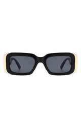 Rectangle Narrow Fashion Tinted Square Sunglasses