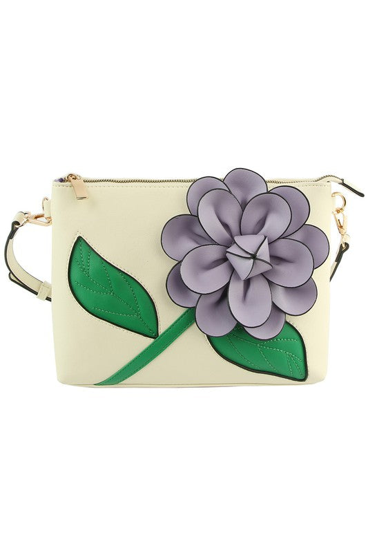 3D Flower Crossbody Bag Clutch