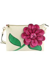 3D Flower Crossbody Bag Clutch