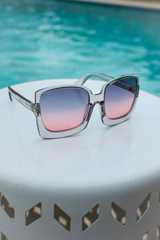 Megan Oversized Gradient Sunglasses