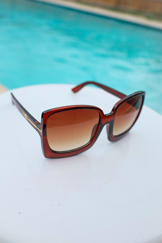 Megan Oversized Gradient Sunglasses