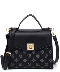 Monogram Twist Lock Flap Satchel