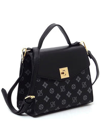 Monogram Twist Lock Flap Satchel