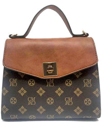 Monogram Twist Lock Flap Satchel