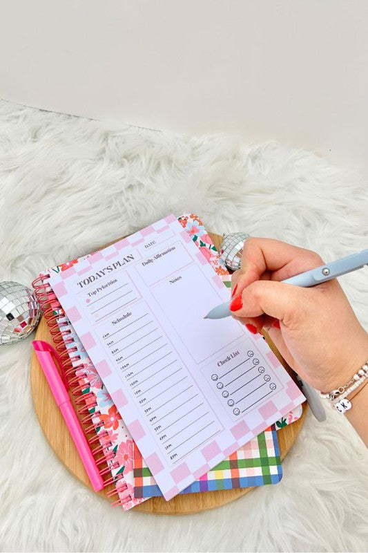 DAILY NOTEPAD SCHEDULE PLANNER