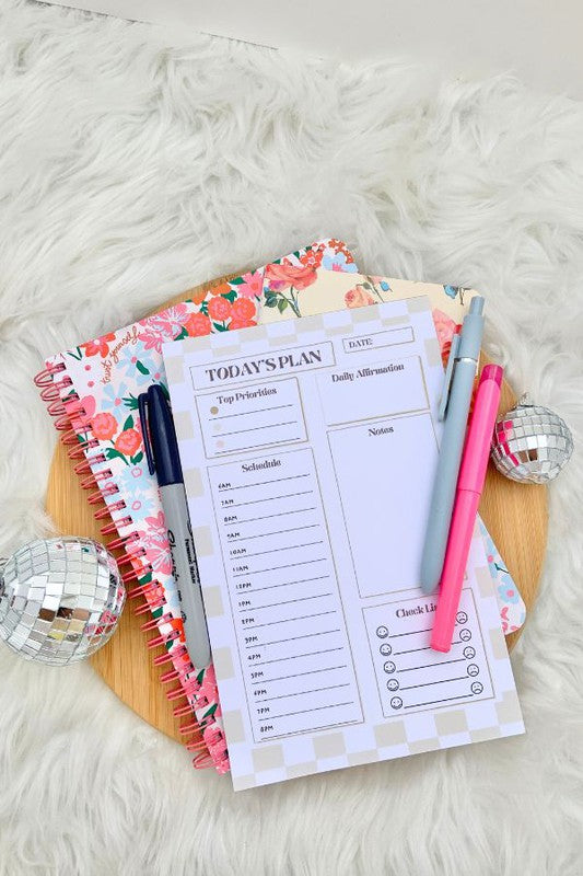 DAILY NOTEPAD SCHEDULE PLANNER