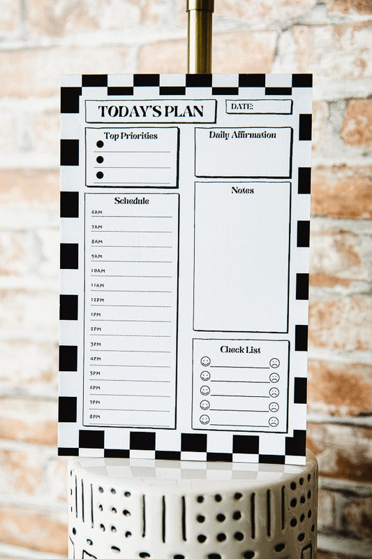 DAILY NOTEPAD SCHEDULE PLANNER