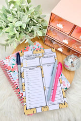 DAILY NOTEPAD SCHEDULE PLANNER