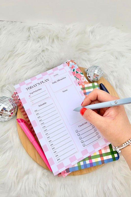 DAILY NOTEPAD SCHEDULE PLANNER