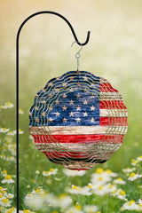 Patriotic America USA Flag Garden Wind Spinner