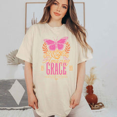 Amazing Grace Butterfly Garment Dyed Tee