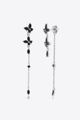 Inlaid Zircon 925 Sterling Silver Earrings