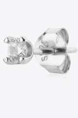 Zircon 925 Sterling Silver Stud Earrings