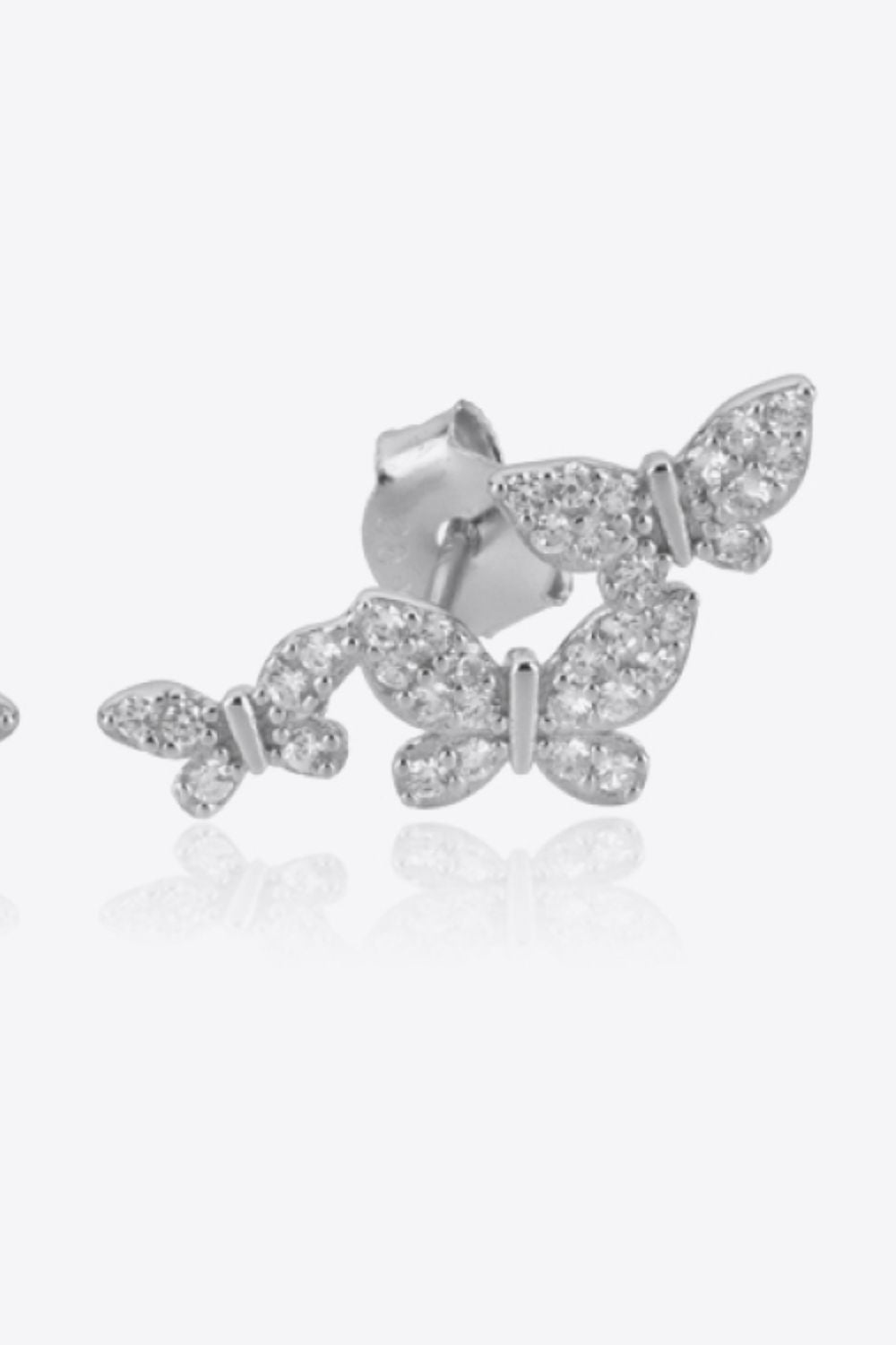 Zircon Butterfly 925 Sterling Silver Earrings